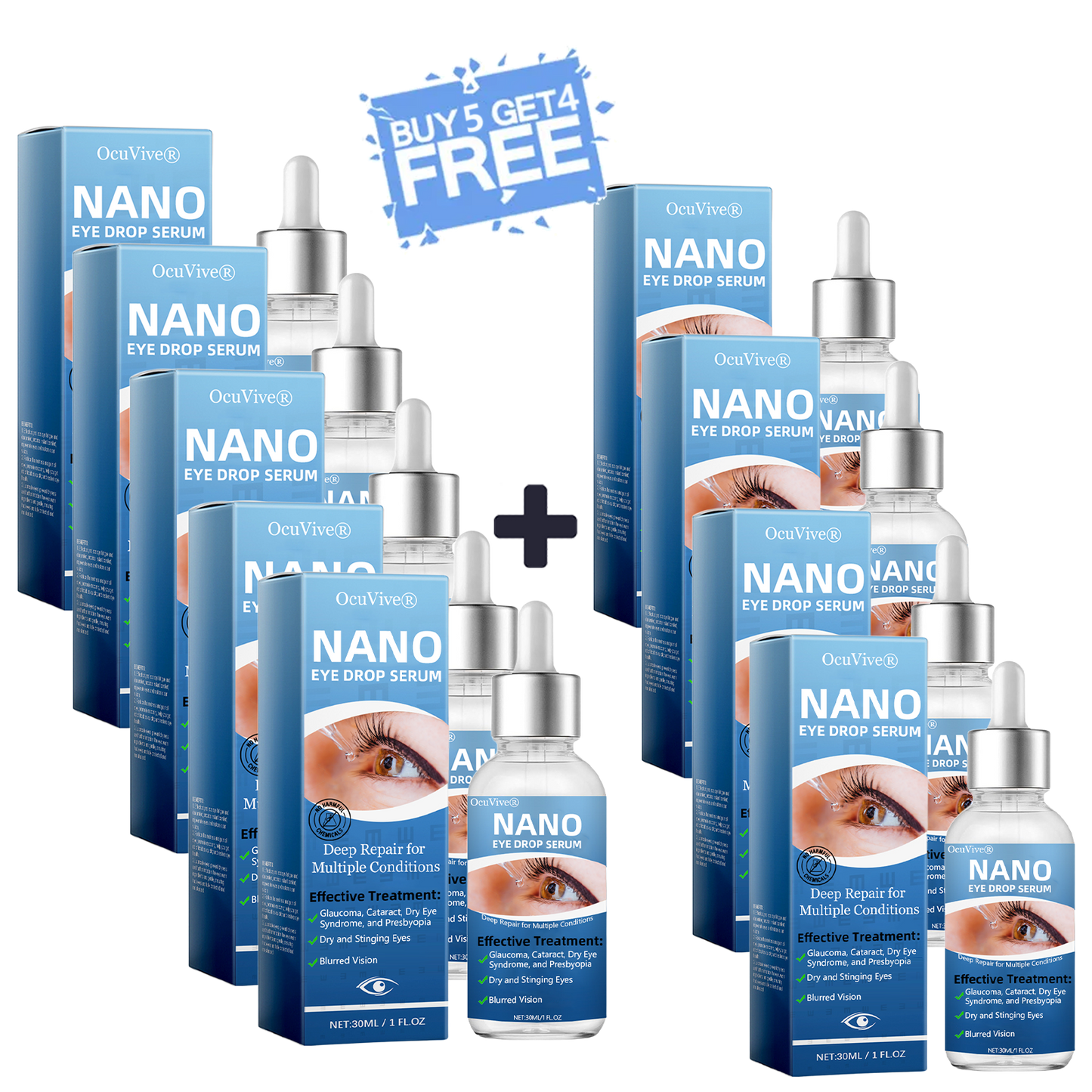 OcuVive® Nano Eye Drops Serum 👩⚕️ Ophthal mologists Recommended (Suitable for presbyopia, dry eye syndrome, glaucoma, cataracts and diabetic retinopathy)