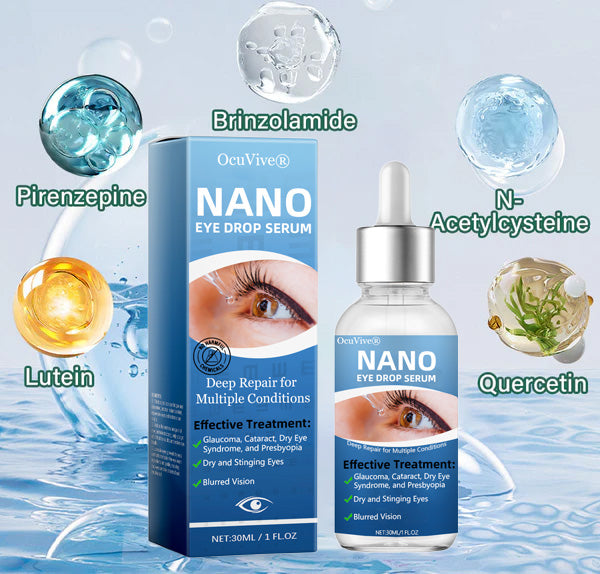 OcuVive® Nano Eye Drops Serum 👩⚕️ Ophthal mologists Recommended (Suitable for presbyopia, dry eye syndrome, glaucoma, cataracts and diabetic retinopathy)