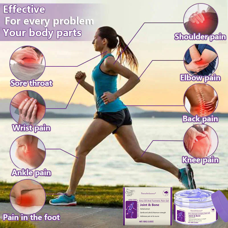 🍀Naturbelassen® Emu Oil And Turmeric Pain Gel👨‍⚕️  TGA Approved 💥
