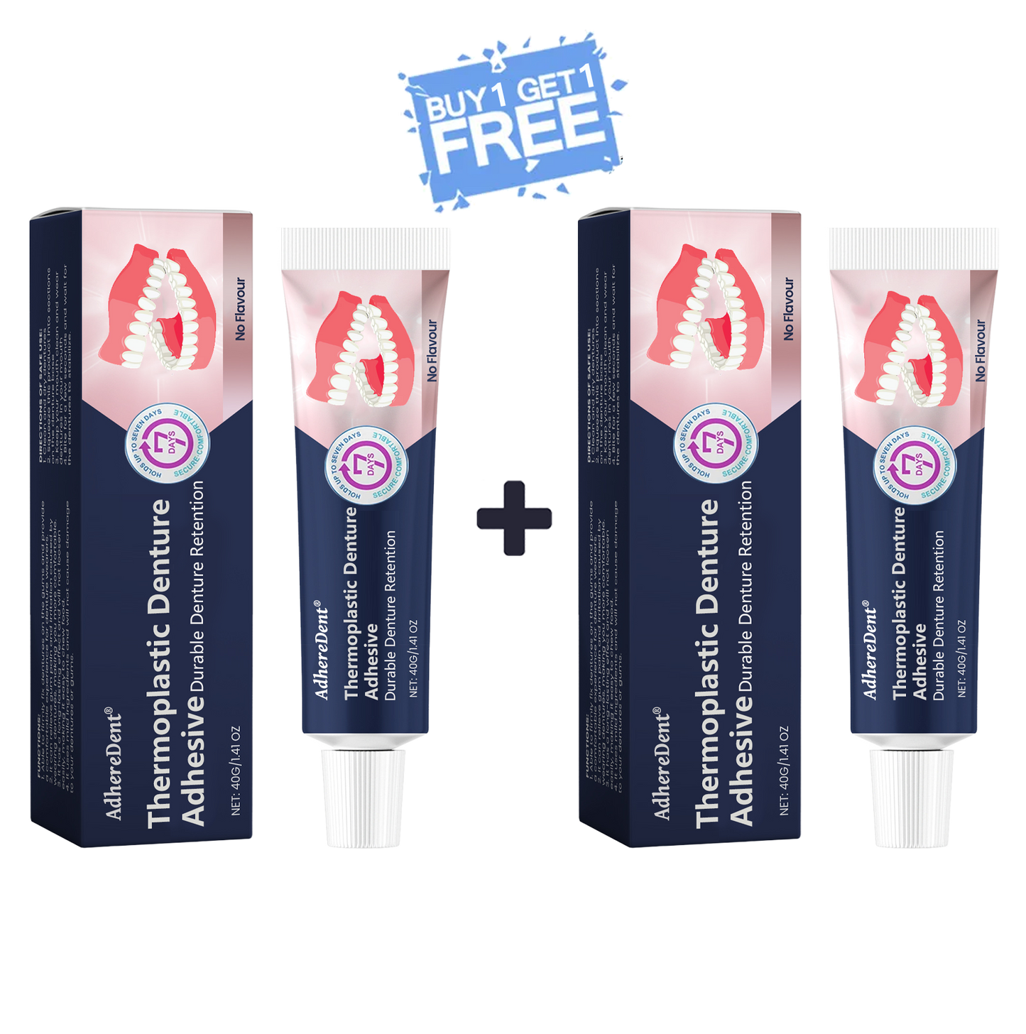 AdhereDent®  Thermoplastic Denture Adhesive ⏳ Durable Denture Retention⏳