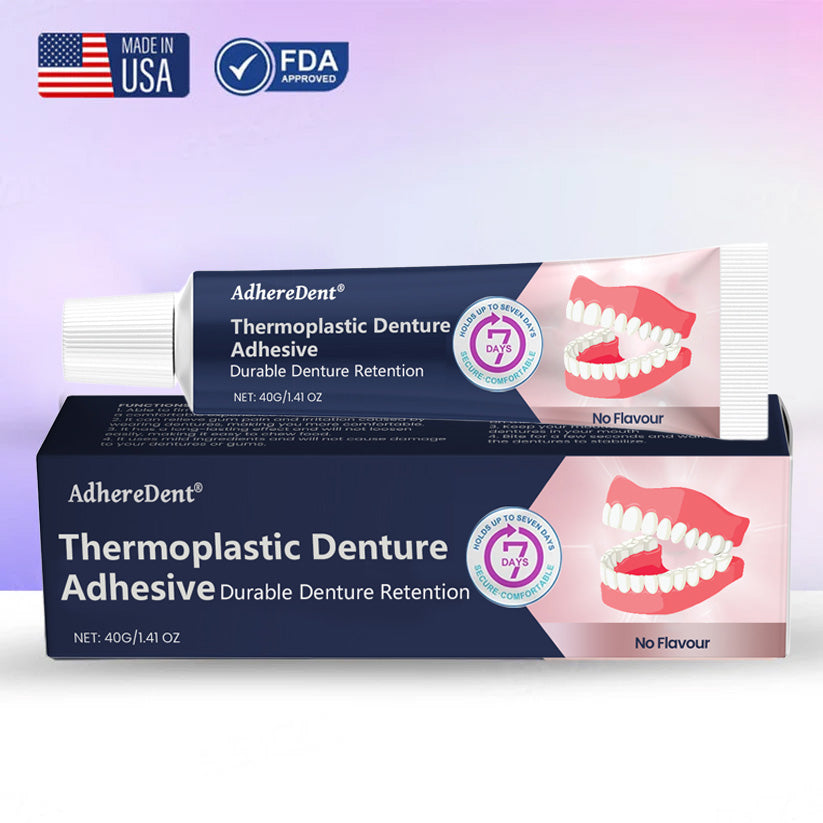 AdhereDent®  Thermoplastic Denture Adhesive ⏳ Durable Denture Retention