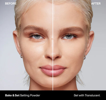 Dual-Effect Setting Powder for All-Around Makeup Fixing and Skin Brightening