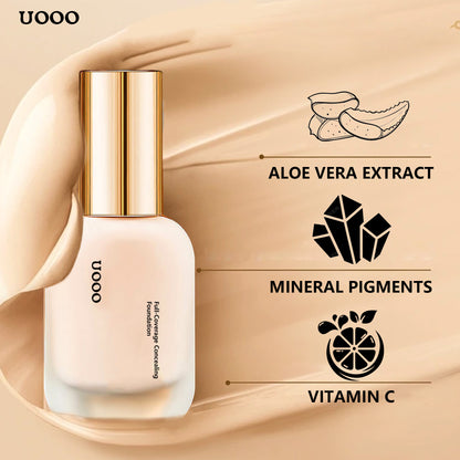 ✨  Full-Coverage Concealing Foundation with Skin Buffing Brush ✨