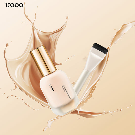✨  Full-Coverage Concealing Foundation with Skin Buffing Brush ✨