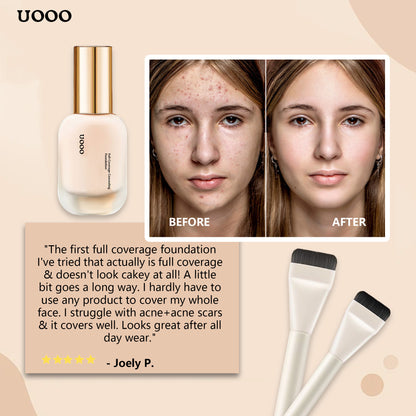 ✨  Full-Coverage Concealing Foundation with Skin Buffing Brush ✨